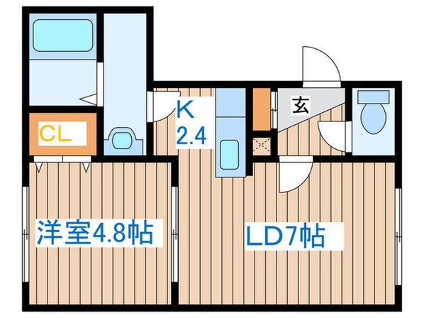 パ－クウエストＡ・Ｂ・Ｃの物件間取画像